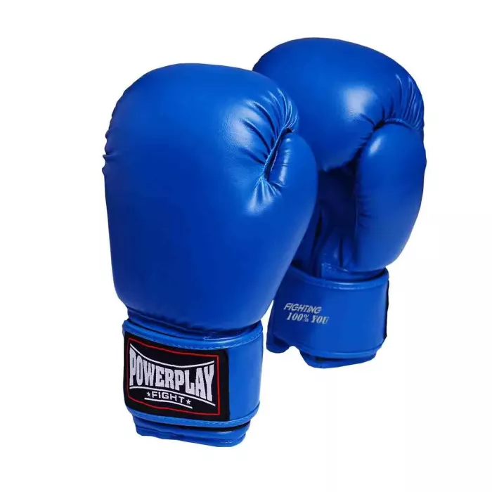 Боксерські рукавиці PowerPlay 3004 Classic Сині 14 унцій