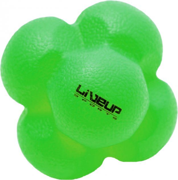 М'яч для тренування реакції LiveUp Reaction Ball 6.6 см Green