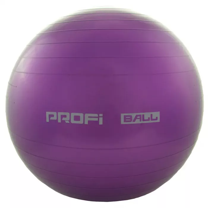 Великий м'яч для фітнесу фітбол Profiball 55 см, фіолетовий