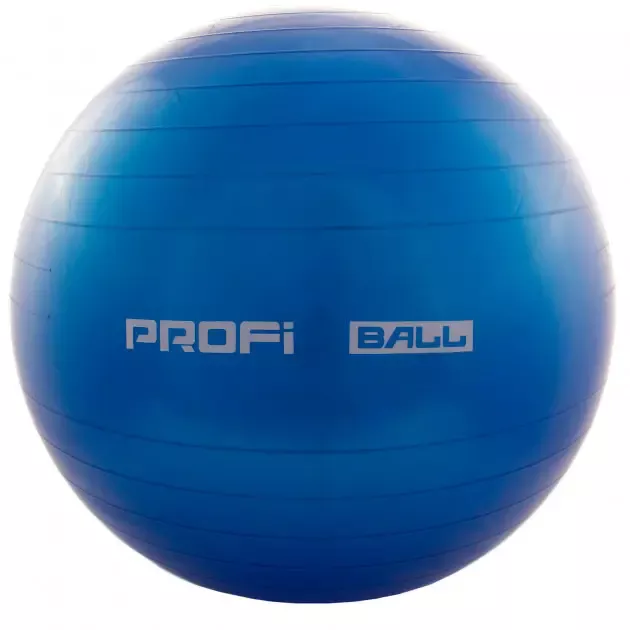 Великий м'яч для фітнесу фітбол Profiball 85 см, синій